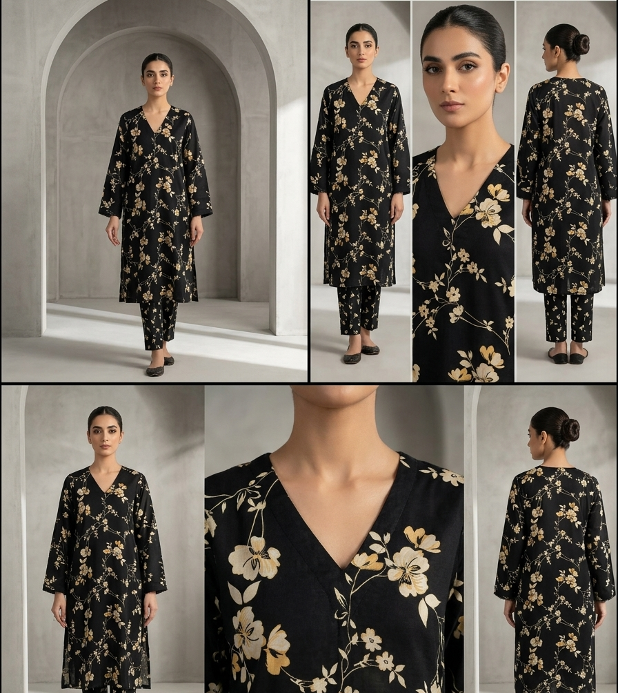 Sophisticated Floral Elegance Co-ord Set