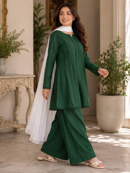 Emerald Green 3-Piece Festive Suit