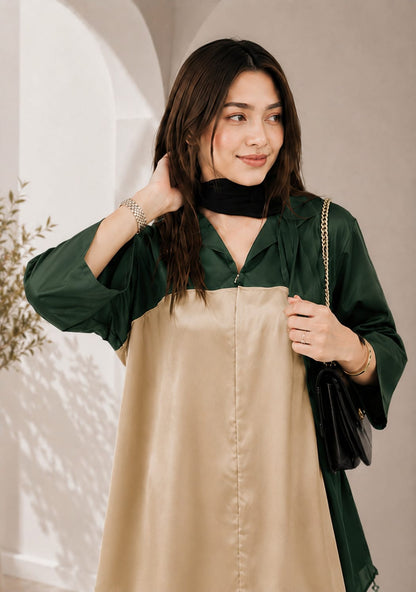 Emerald Beige 2-Piece Co-Ord Set